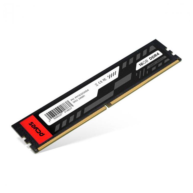 Memoria Pcyes, 16GB (1x16GB), DDR4, 3200MHz, Preta, PM163200D4