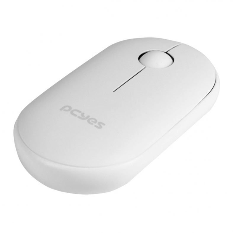 Mouse Pcyes College, Wireless, 1600DPI, Branco, PMCWMDSCW