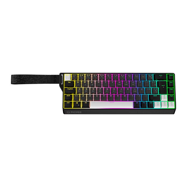 Teclado Magnetico Pcyes Gamma Black Vulcan, RGB, Switch Rapid Trigger, Preto, PMGMBV-317930