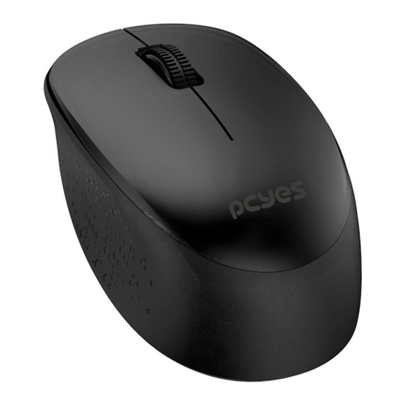 Mouse Pcyes Mover, Wireless, 1600DPI, Preto, PMMWSCB