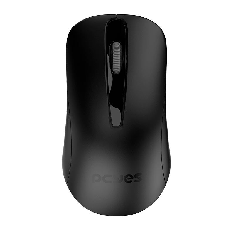 Mouse PCYes Comfort, 1200DPI, 3 Botoes, Wireless, Preto, PMOC12W