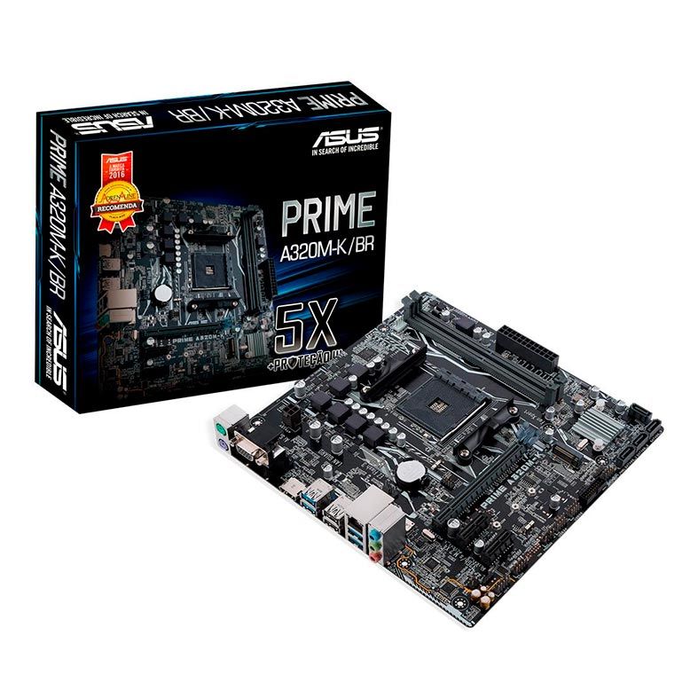 Placa Mae Asus Prime A320M-K/BR DDR4 Socket AM4 Chipset AMD A320