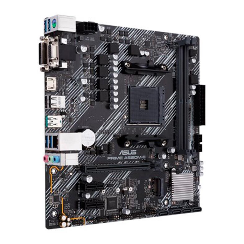 Placa Mae Asus PRIME A520M-E DDR4 Socket AM4 Chipset AMD, PRIME A520M-E