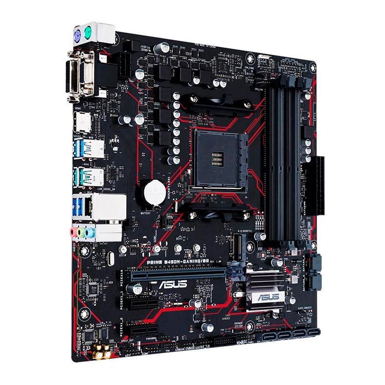 Placa Mae Asus Prime B450M-GAMING/BR DDR4 Socket AM4 Chipset AMD B450