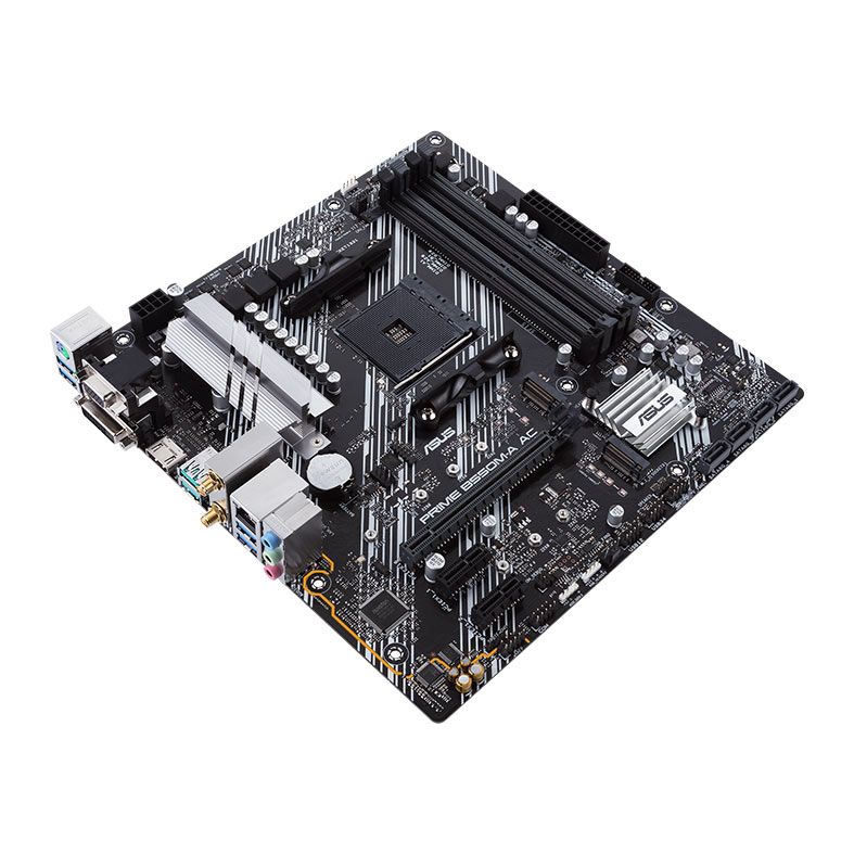 Placa Mae Asus PRIME B550M-A AC, Wifi, DDR4, Socket AM4, M-ATX, Chipset AMD B550, PRIME-B550M-A-AC