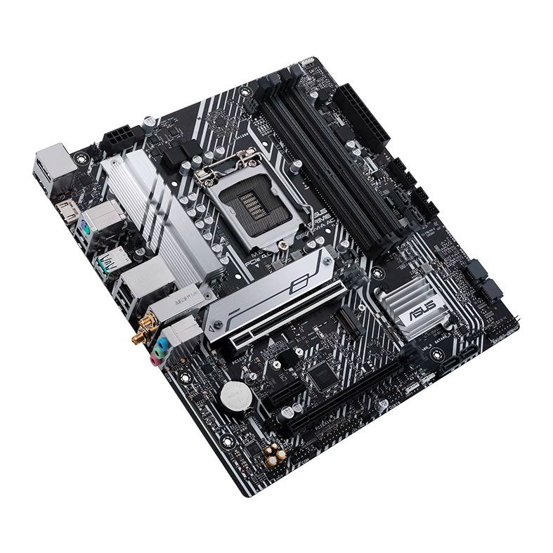 Placa Mae Asus Prime B560M-A AC, Wifi, DDR4, LGA 1200, M-ATX, Chipset Intel B560, PRIME-B560M-A-AC-SI
