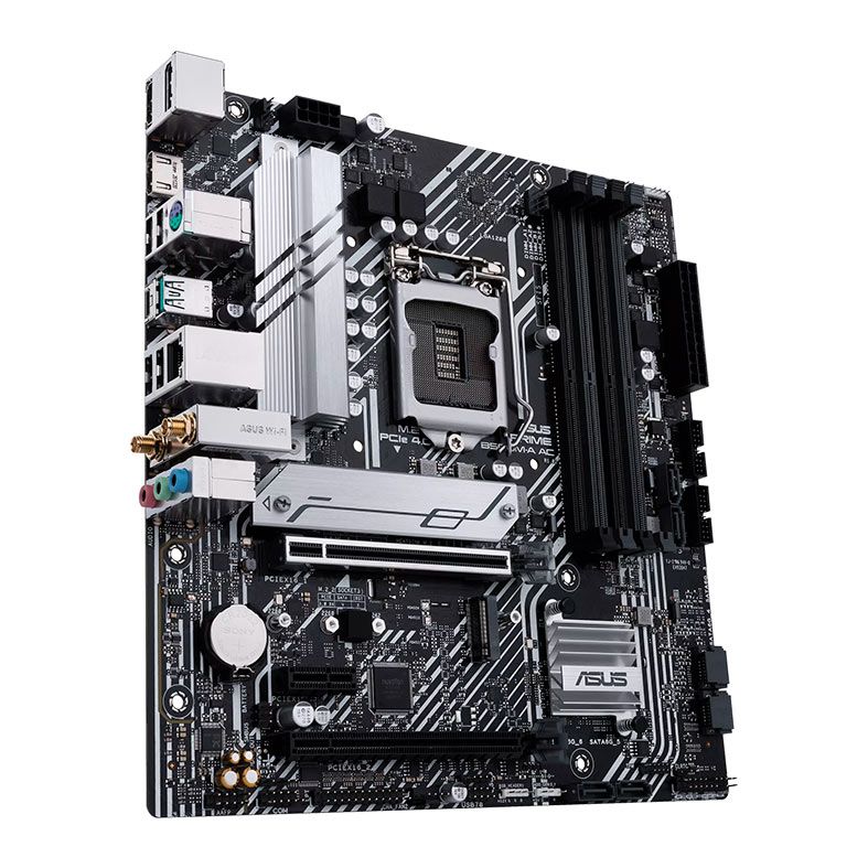 Placa Mae Asus Prime B560M-A AC, Wifi, DDR4, LGA 1200, M-ATX, Chipset Intel B560, PRIME-B560M-A-AC-SI