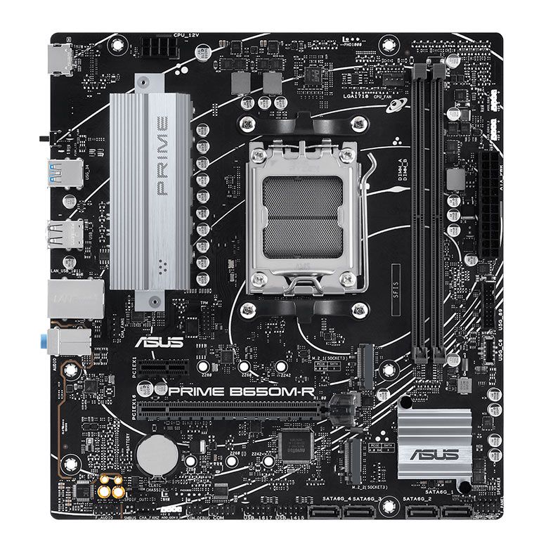 Placa Mae Asus Prime B650M-R, DDR5, Socket AM5, M-ATX, Chipset AMD B650, PRIME-B650M-R