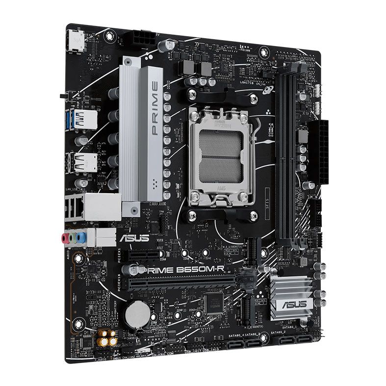 Placa Mae Asus Prime B650M-R, DDR5, Socket AM5, M-ATX, Chipset AMD B650, PRIME-B650M-R