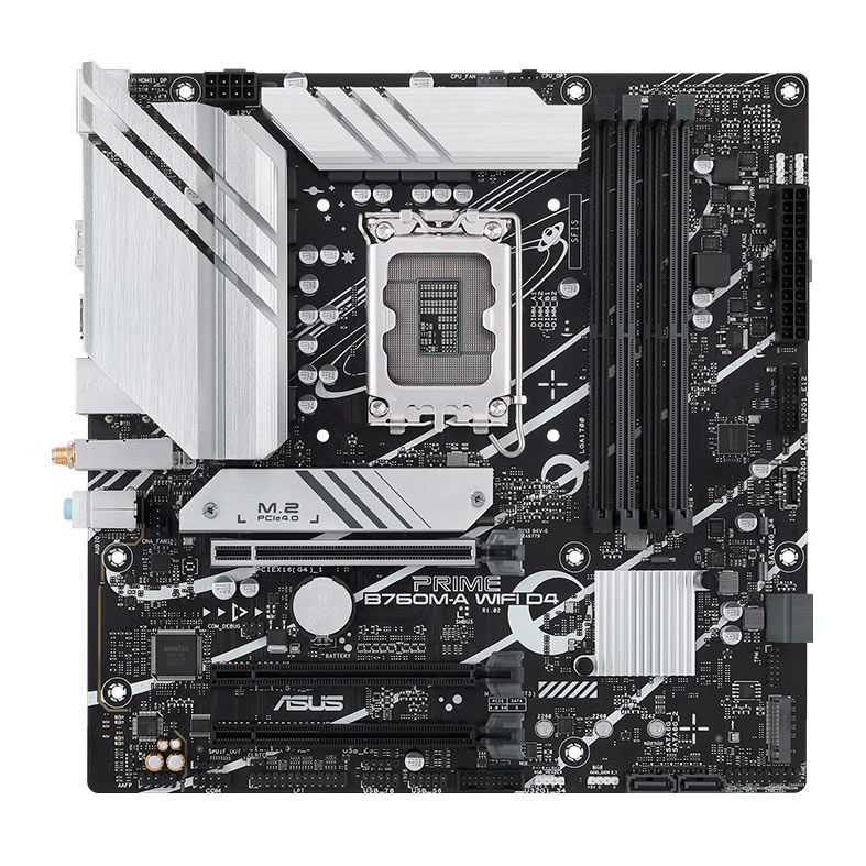 Placa Mae Asus Prime B760M-A WIFI D4, DDR4, Socket LGA1700, M-ATX, Chipset Intel B760, PRIME-B760M-A-WIFI-D4