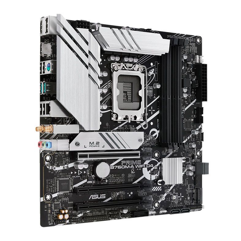 Placa Mae Asus Prime B760M-A WIFI D4, DDR4, Socket LGA1700, M-ATX, Chipset Intel B760, PRIME-B760M-A-WIFI-D4