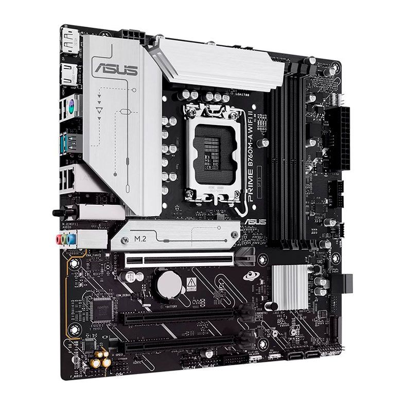 Placa Mae Asus Prime B760M A WIFI II, DDR5, LGA1700, M-ATX, Chipset Intel B760, PRIME-B760M-A-WIFI-II