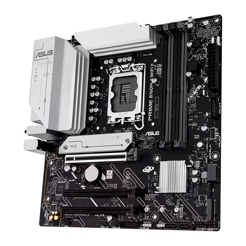 Placa Mae Asus Prime B760M A WIFI II, DDR5, LGA1700, M-ATX, Chipset Intel B760, PRIME-B760M-A-WIFI-II