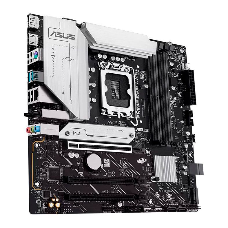 Placa Mae Asus Prime B760M A WIFI II, DDR5, LGA1700, M-ATX, Chipset Intel B760, PRIME-B760M-A-WIFI-II