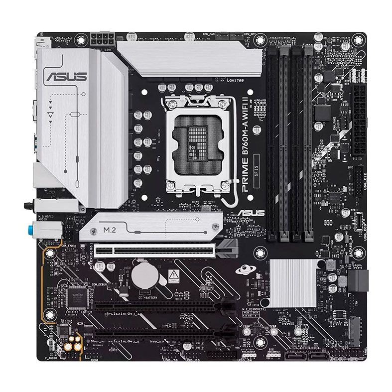 Placa Mae Asus Prime B760M A WIFI II, DDR5, LGA1700, M-ATX, Chipset Intel B760, PRIME-B760M-A-WIFI-II