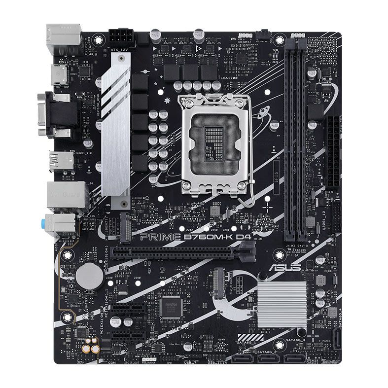 Placa Mae Asus Prime B760M-K D4, DDR4, LGA1700, M-ATX, Chipset Intel B760, PRIME-B760M-K-D4