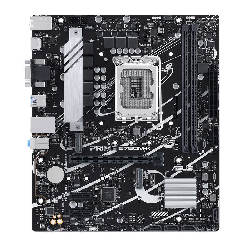 Placa Mae Asus Prime B760M-K, DDR5, LGA1700, M-ATX, Chipset Intel B760, PRIME-B760M-K