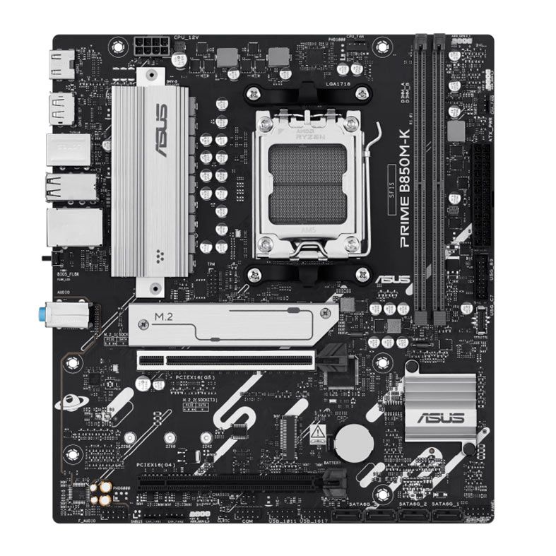 Placa Mae Asus Prime B850M-K, DDR5, Socket AMD AM5, M-ATX, Chipset AMD B850, PRIME-B850M-K