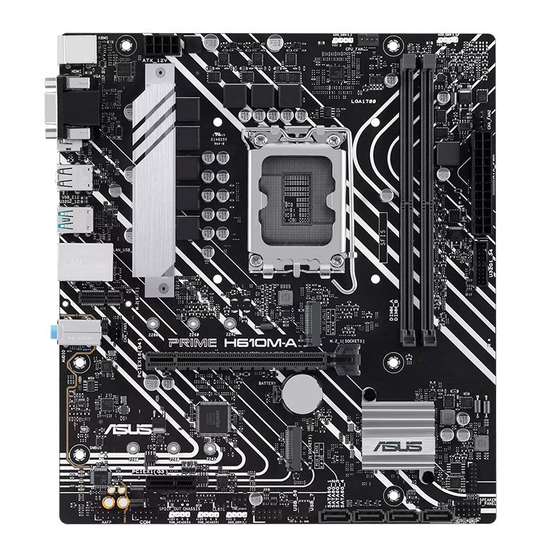 Placa Mae Asus Prime H610M-A, DDR5, Socket LGA 1700, M-ATX, Chipset Intel H610, PRIME-H610M-A