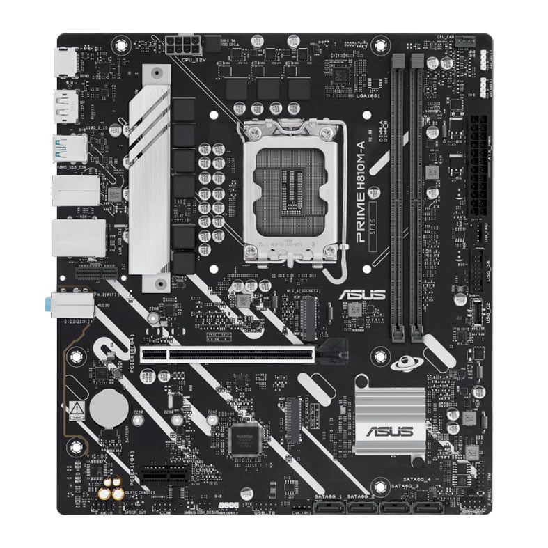 Placa Mae Asus Prime H810M-A, DDR5, LGA1851, M-ATX, Chipset Intel H810, PRIME-H810M-A
