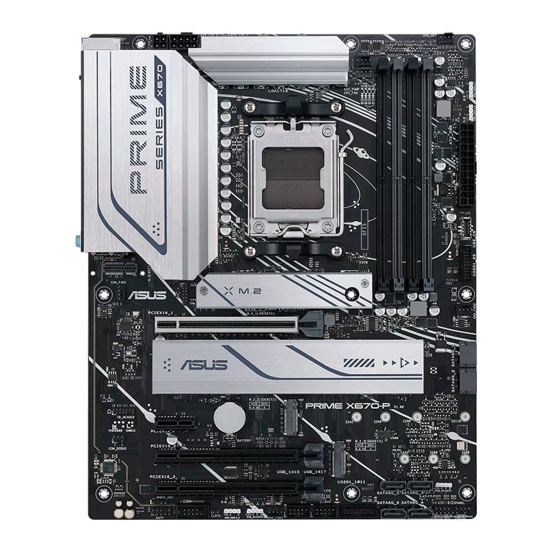 Placa Mae Asus Prime X670-P, DDR5, Socket AM5, ATX, Chipset AMD X670, PRIME-X670-P