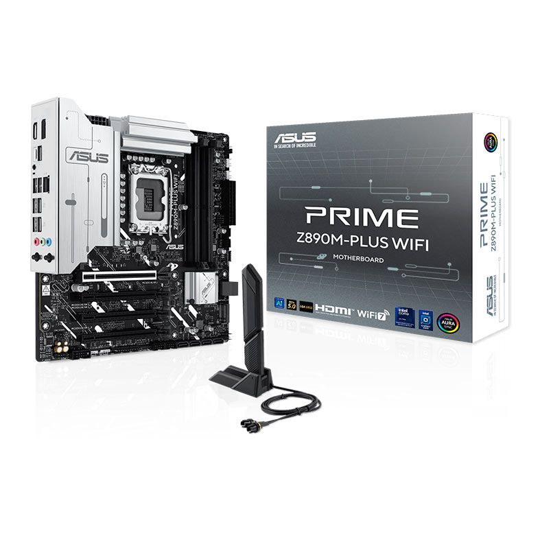 Placa Mae Asus Prime Z890M-Plus WiFi, DDR5, LGA1851, M-ATX, Chipset Intel Z890, PRIME-Z890M-PLUS-WIFI