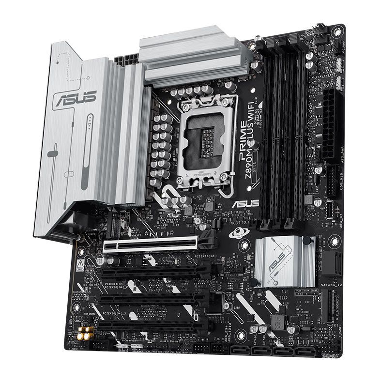 Placa Mae Asus Prime Z890M-Plus WiFi, DDR5, LGA1851, M-ATX, Chipset Intel Z890, PRIME-Z890M-PLUS-WIFI