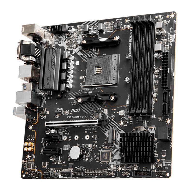 Placa Mae MSI PRO B550M-P GEN3, DDR4, Socket AM4, M-ATX, Chipset AMD B550, PRO-B550M-P-GEN3