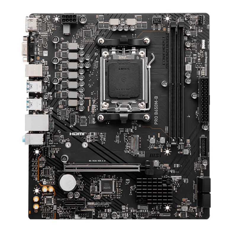 Placa Mae MSI Pro B650M-B, DDR5, Socket AMD AM5, M-ATX, Chipset AMD B650, PRO-B650M-B