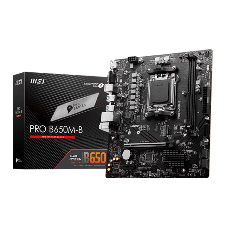 Placa Mae MSI Pro B650M-B, DDR5, Socket AMD AM5, M-ATX, Chipset AMD B650, PRO-B650M-B