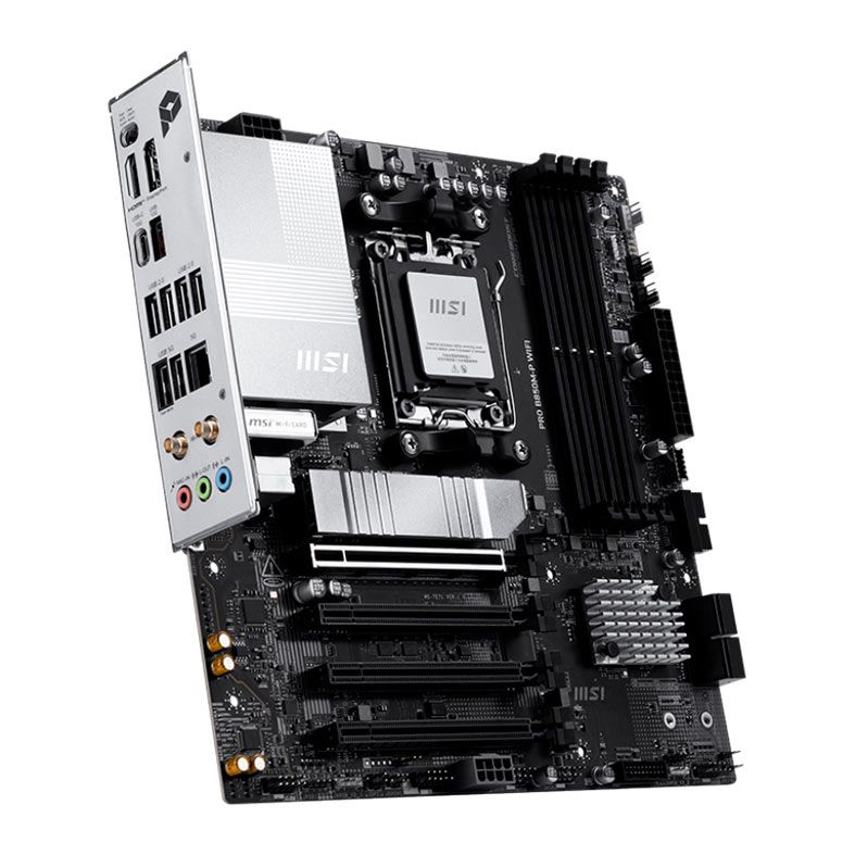 Placa Mae MSI Pro B850M-P Wifi, DDR5, Socket AMD AM5, M-ATX, Chipset AMD B850, PRO-B850M-P-WIFI