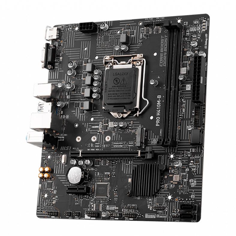 Placa Mae MSI PRO H410M-B, DDR4, Socket LGA1200, M-ATX, Chipset Intel H510, PRO-H410M-B