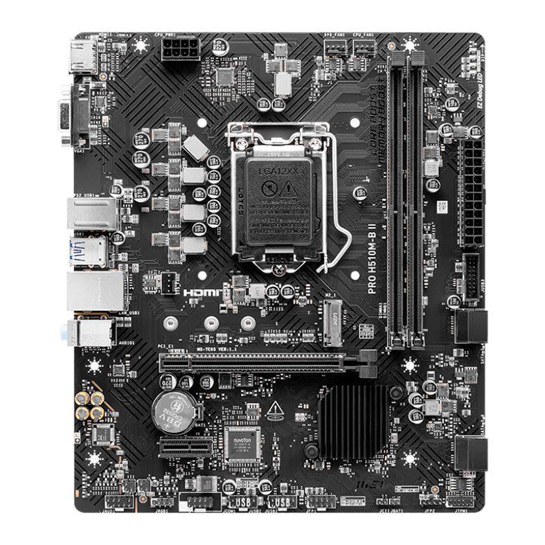 Placa Mae MSI Pro H510M-B II, DDR4, LGA1200, M-ATX, Chipset Intel H470, PRO-H510M-B-II