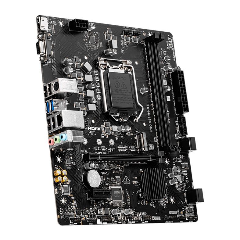 Placa Mae MSI Pro H510M-B II, DDR4, LGA1200, M-ATX, Chipset Intel H470, PRO-H510M-B-II