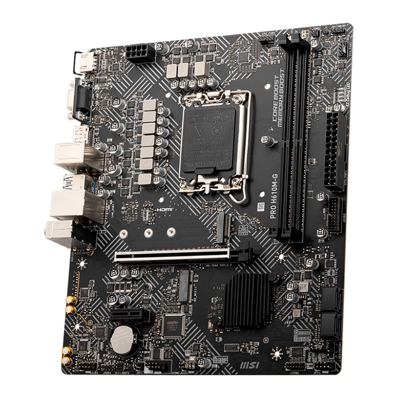 Placa Mae MSI PRO H610M-G, DDR5, Socket LGA 1700, M-ATX, Chipset Intel H610, PRO-H610M-G-DDR5