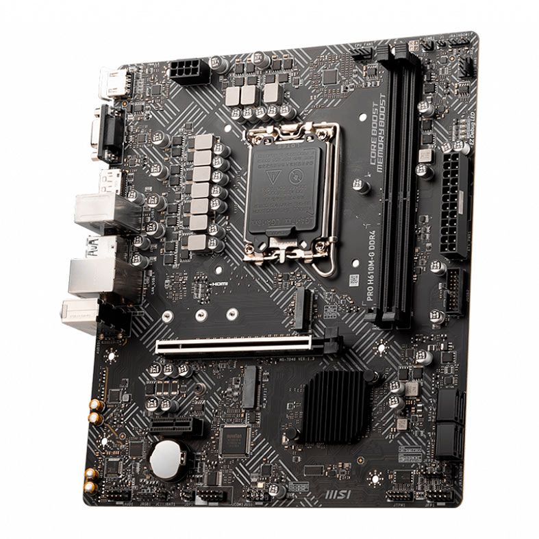 Placa Mae MSI PRO H610M-G, DDR4, Socket LGA 1700, M-ATX, Chipset Intel H610, PRO-H610M-G