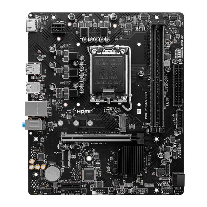 Placa Mae MSI Pro H610M-S DDR4, LGA1700, M-ATX, Chipset Intel H610, PRO-H610M-S-DDR4