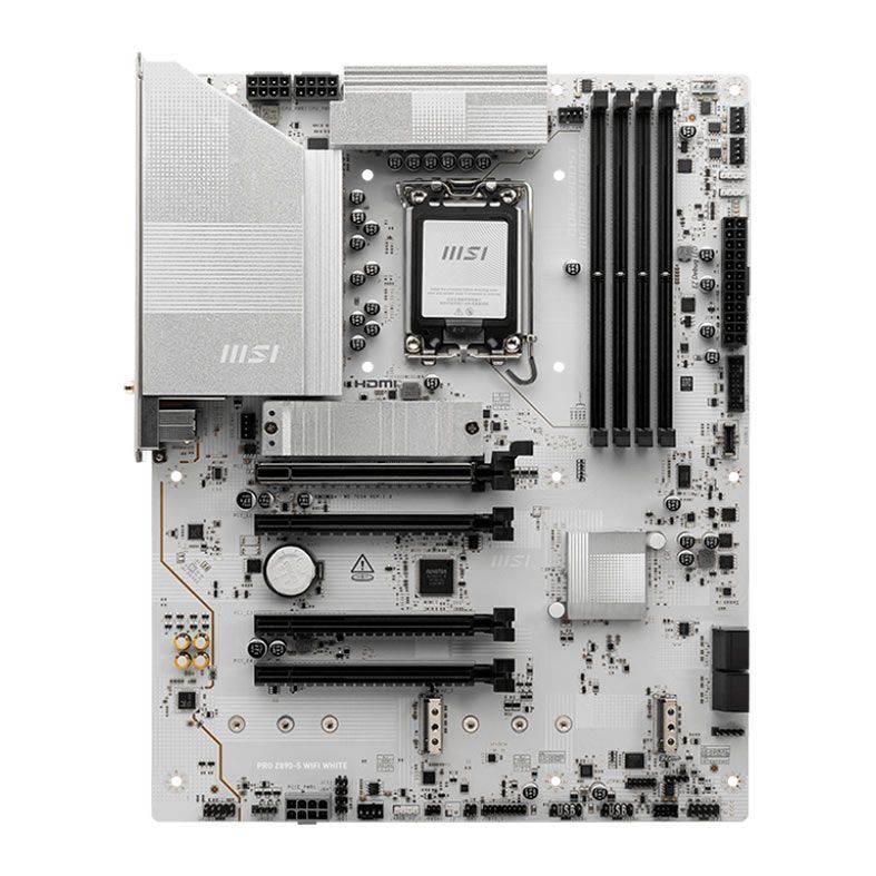 Placa Mae MSI Pro Z890-S WiFi White, DDR5, LGA1851, ATX, Chipset Z890, PRO-Z890-S-WIFI-WHITE