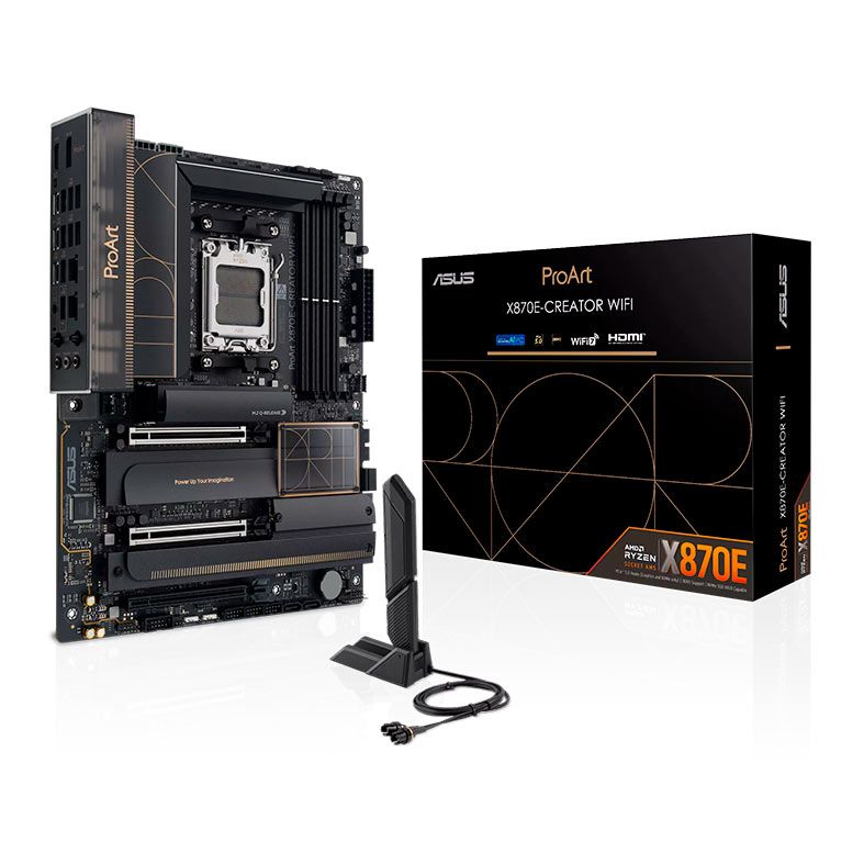 Placa Mae Asus ProArt X870E-Creator WiFi, DDR5, Socket AMD AM5, ATX, Chipset AMD X870E, PROART-X870E-CREATOR-WIFI