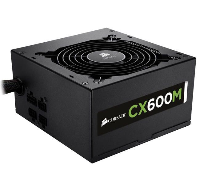 Fonte Corsair CX600M Modular Certificado 80 Plus Bronze PFC Ativo 600W, CP-9020060-WW