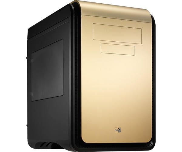 Gabinete Aerocool Dead Silence Cube Gold Window MicroATX, EN52391