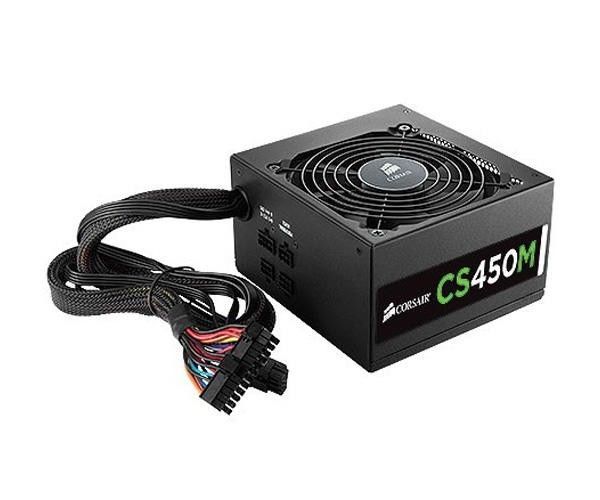 Fonte Corsair 450W CS450M Modular, Certificado 80 Plus Gold, PFC Ativo, CP-9020075-WW - BOX