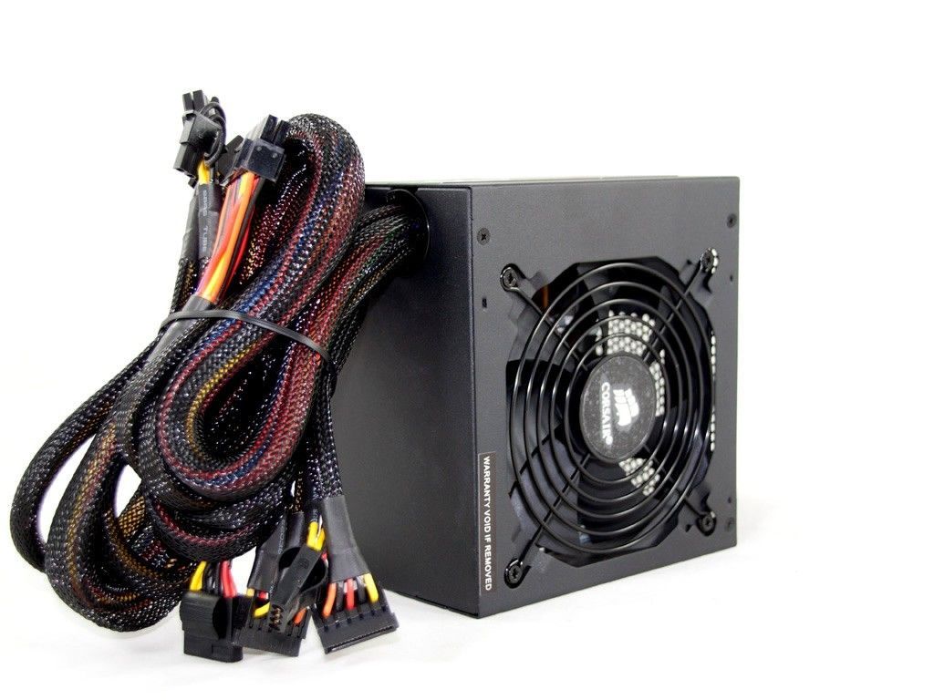 Fonte Corsair 600W CX600 V2, Certificado 80 Plus, PFC Ativo, CP-9020048-WW