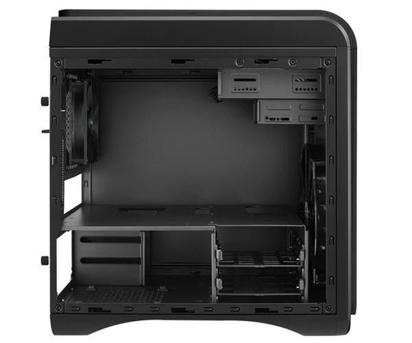 Gabinete Aerocool Dead Silence Cube Black Window MicroATX, EN52261