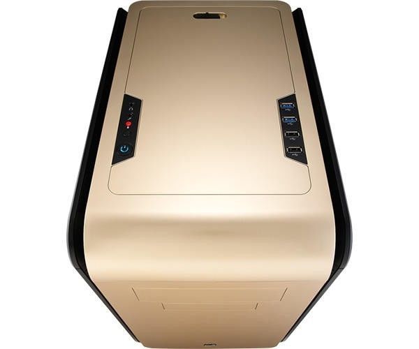 Gabinete Aerocool Dead Silence Cube Gold Window MicroATX, EN52391