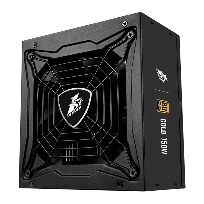 Fonte 1STPlayer SteamPunk Gold, 750W, Full-Modular, 80 Plus Gold, Preto, PS-750SP