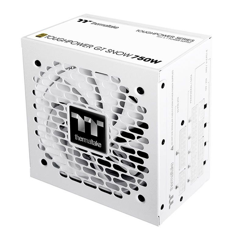 Fonte Thermaltake Toughpower GT Snow, 750W, ATX 3.1, Full-Modular, 80 Plus Gold, Branco, PS-TPT-0750FNFAGB-W