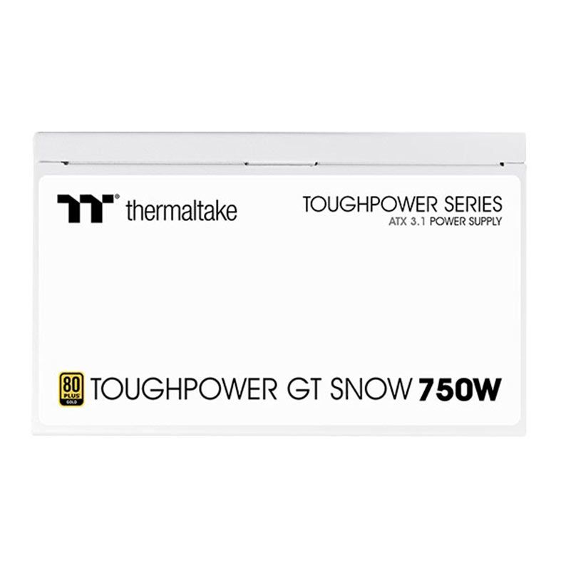 Fonte Thermaltake Toughpower GT Snow, 750W, ATX 3.1, Full-Modular, 80 Plus Gold, Branco, PS-TPT-0750FNFAGB-W