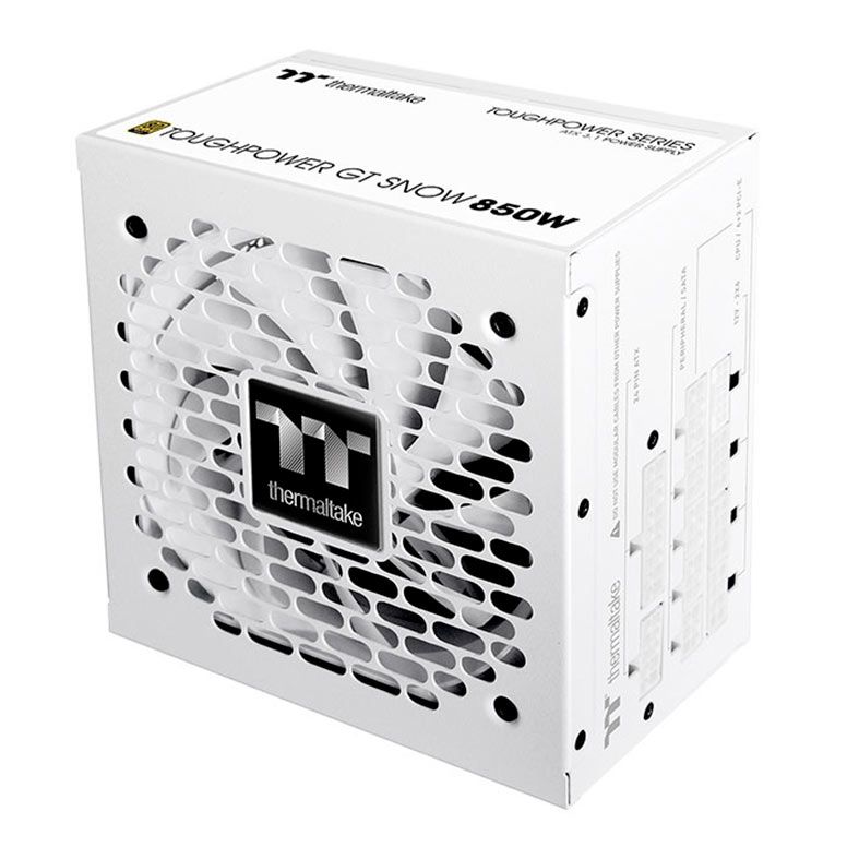 Fonte Thermaltake Toughpower GT Snow, 850W, ATX 3.1, Full-Modular, 80 Plus Gold, PS-TPT-0850FNFAGB-W