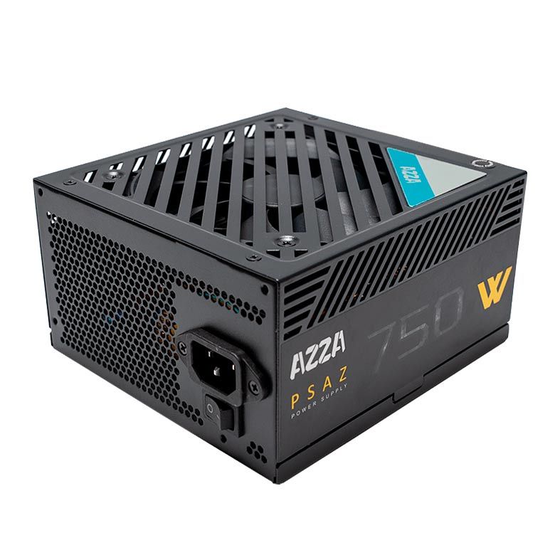 Fonte Azza 750W, 80 Plus Bronze, Preta, PSAZ-750W